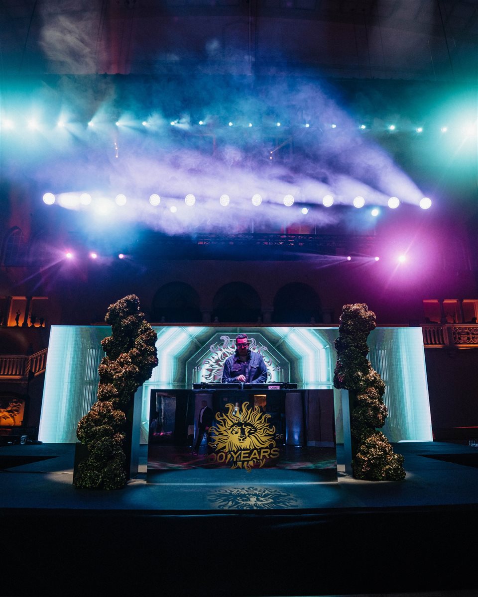 Publicis 100-year celebration — DJ stage, LED screens and lighting at Grand Hôtel Stockholm